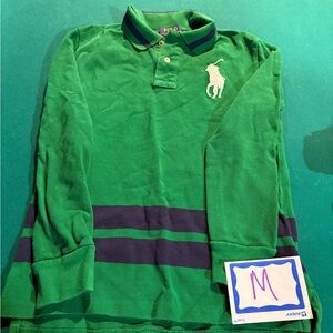 Polo by Ralph Lauren Green Long Sleeve Polo Shirt